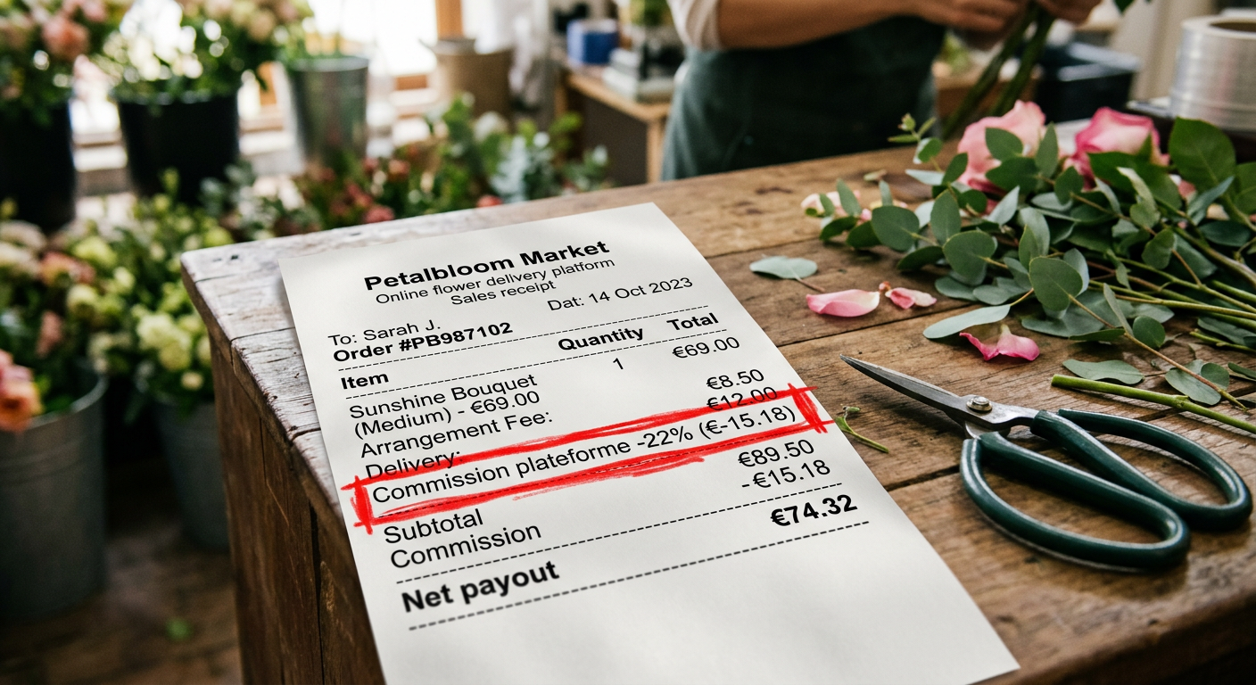 Site fleuriste avec module de réservation de créneaux de livraison